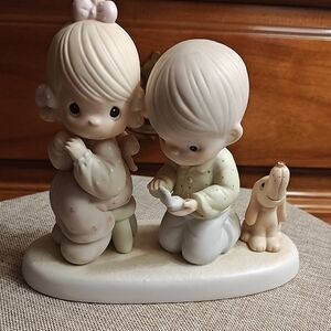 Charming Figurine Set with Boy and Girl
